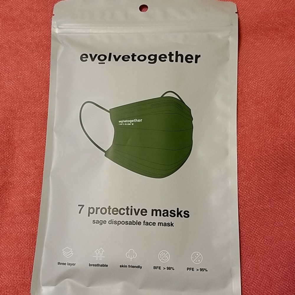 EVOLVE TOGETHER  3 PLY FACE MASKS